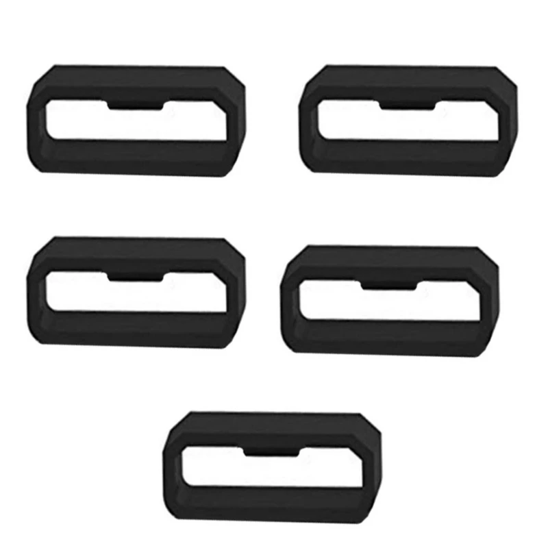 5Pcs 20/22/26mm silicone band keeper for Garmin Fenix7 7X 6X 6 5x 5 5S 6S 7S strap rubber loop Forerunner 935/645 Watch buckle