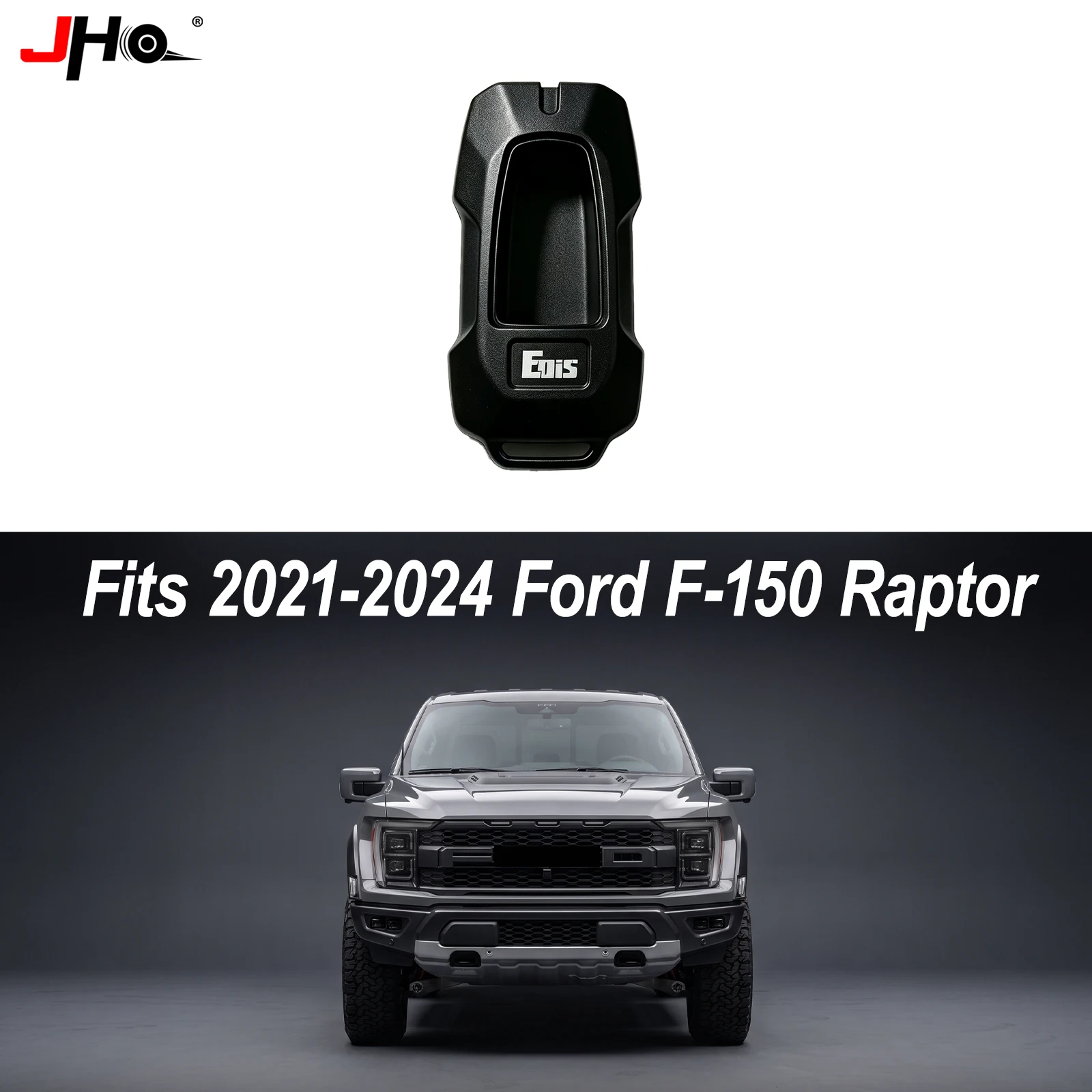 JHO Aluminum Alloy Key Fob Cover Case Shell Protector for Ford F150 Raptor 2021-2024