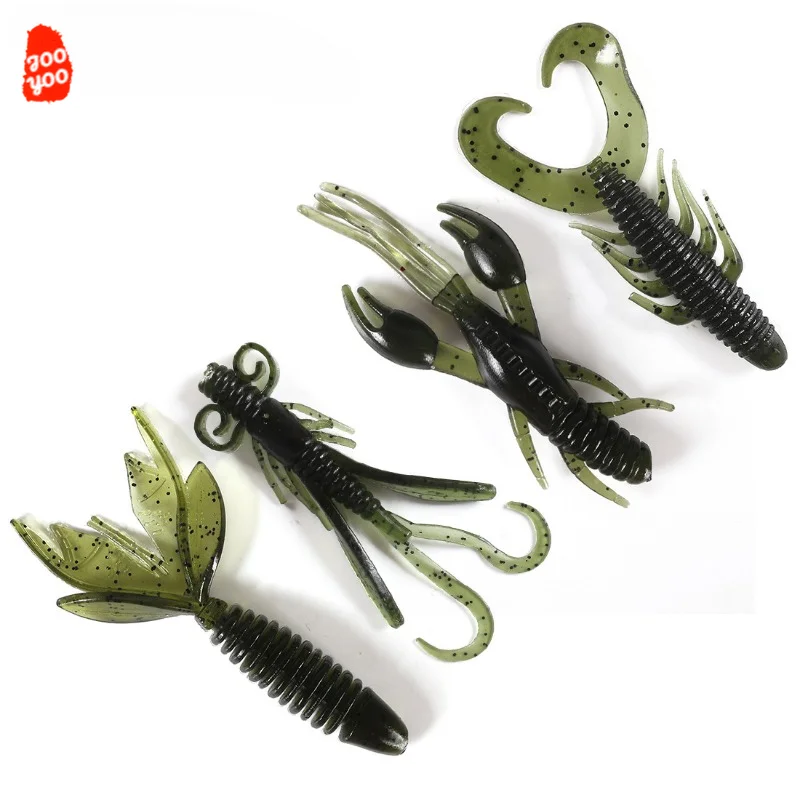 Señuelos Blandos de Silicona – Cangrejo y Camarón para Pesca - imagen 4
