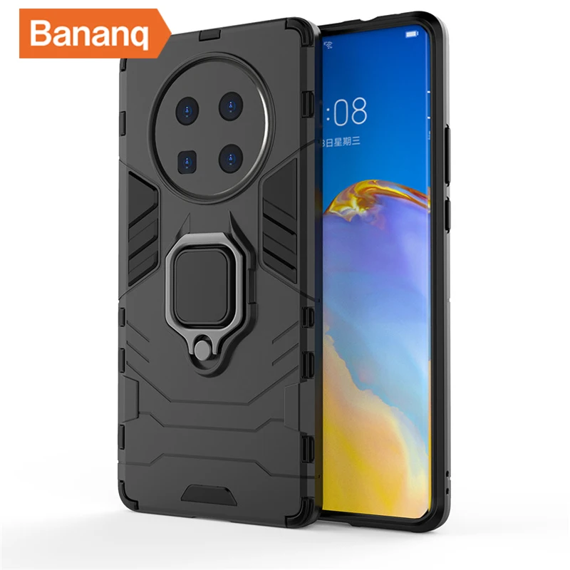 Bananq Kickstand Phone Case For Huawei Nova 8 7 6 SE 5 4 8i 7i 5i Pro 5T 4E Ring Bracket Cover For Honor 30 20 Lite 30S 20S