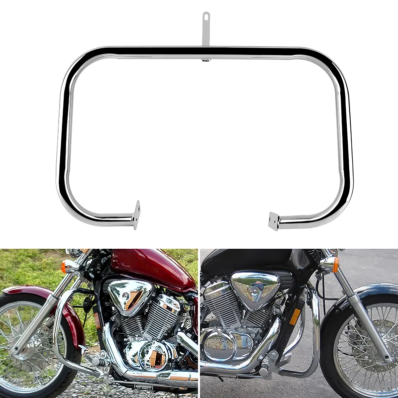 

Motorcycle Accessories Highway Crash Bar Engine Guard Chrome For Honda Shadow Steed VT400 VLX600 VT600 1999-2008