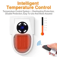 Plug In Electric Heater 500W Portable Room Heater Remote Control Mini Radiator Heating Stove Home Appliance Warmer 5