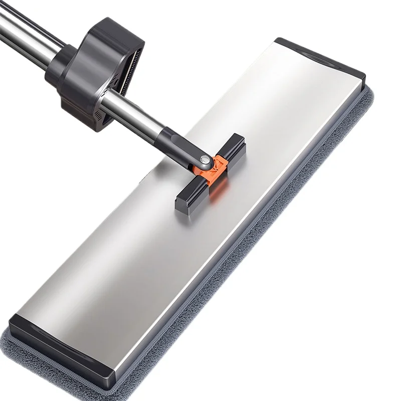 Flat Mop for Home Use 2025 New Hands-Free Washable Stainless Steel Floor Cleaning Mop for Hardwood Tile Laminate Vinyl Floors