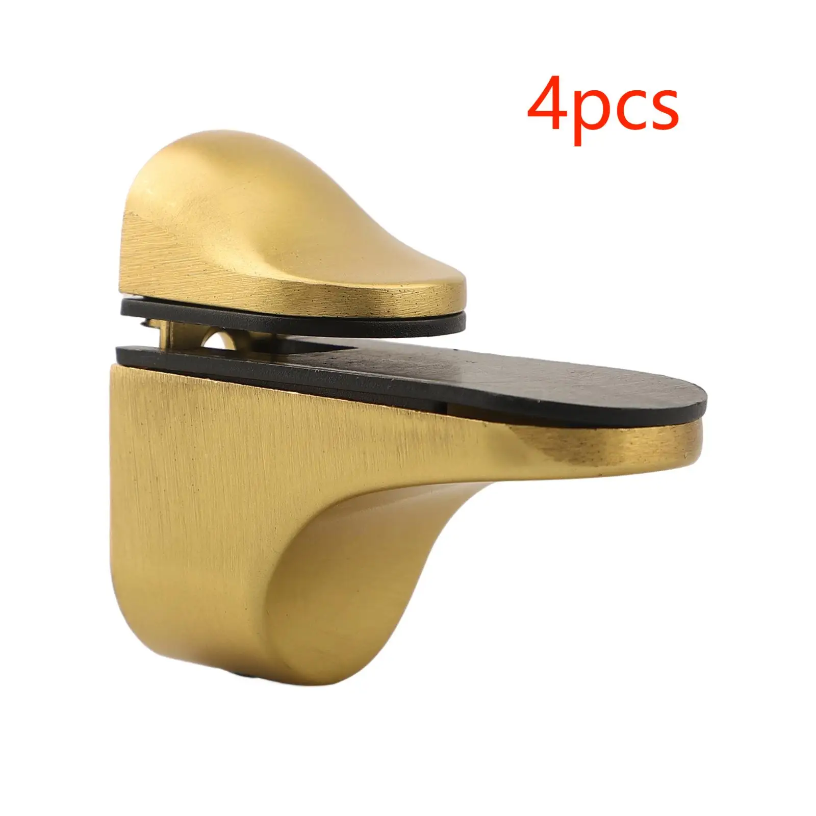 

4Pcs Adjustable Glass Shelf Holder Clamps Bathroom Support Brackets Shelves Holder Wood Shelves Support Shelf Brackets 56X30mm