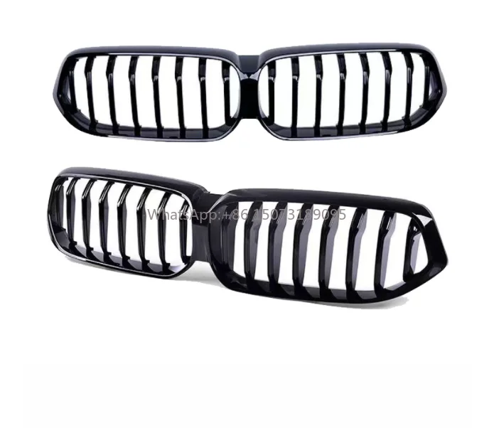 

New ABS Single-Line Conversion Grille for BMW 6 Series GT G32 2021 Car Front Bumper Glossy Black Center Intake Grille