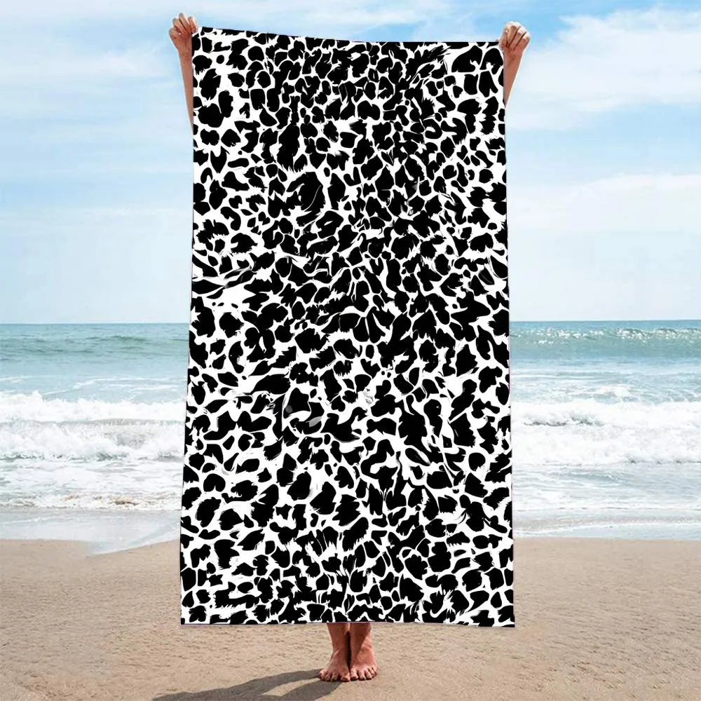 

Leopard Print Large beach towel,microfiber towel,spa,surf,Pool swim,gym sports,wholesale,holiday birthday gift,drop shipping