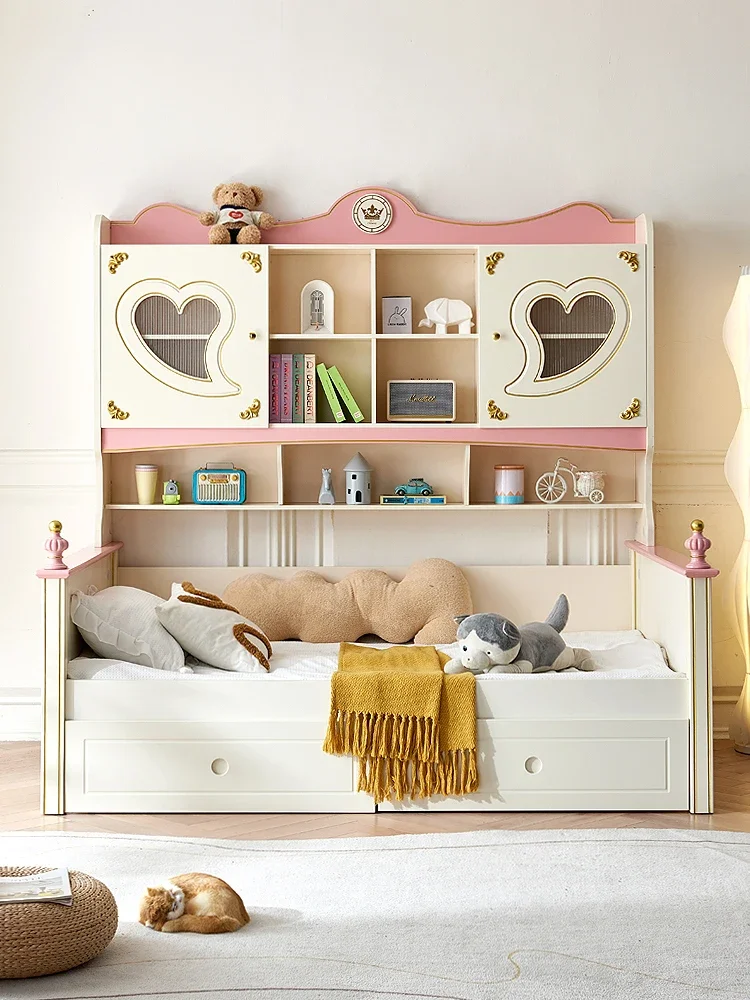 

Noble children's bed combined wardrobe bed integrated small-sized tatami does not disturb each other, saving space girl