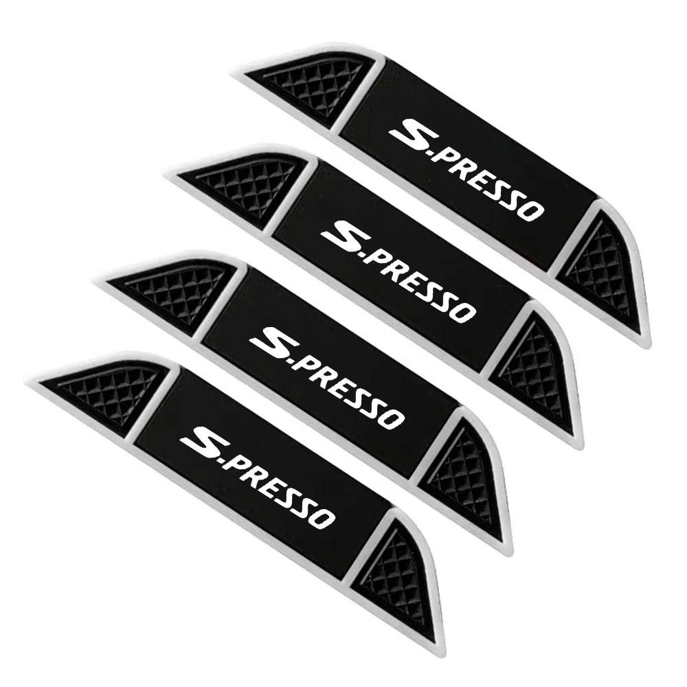 4Pcs Rubber Anti-Collision Strip Car Door Anti-Scratch Protector Stickers Protector Guard Strip for Suzuki S-PRESSO S PRESSO