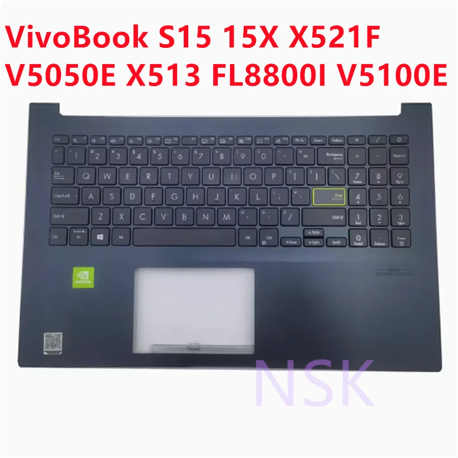Imagem -01 - Capa com Teclado c para Asus Vivobook S15 15x X521f V5050e X513 Fl8800i V5100e capa com teclado c para asus vivobook s15 15x x521f v5050e x513 fl8800i v5100e 01