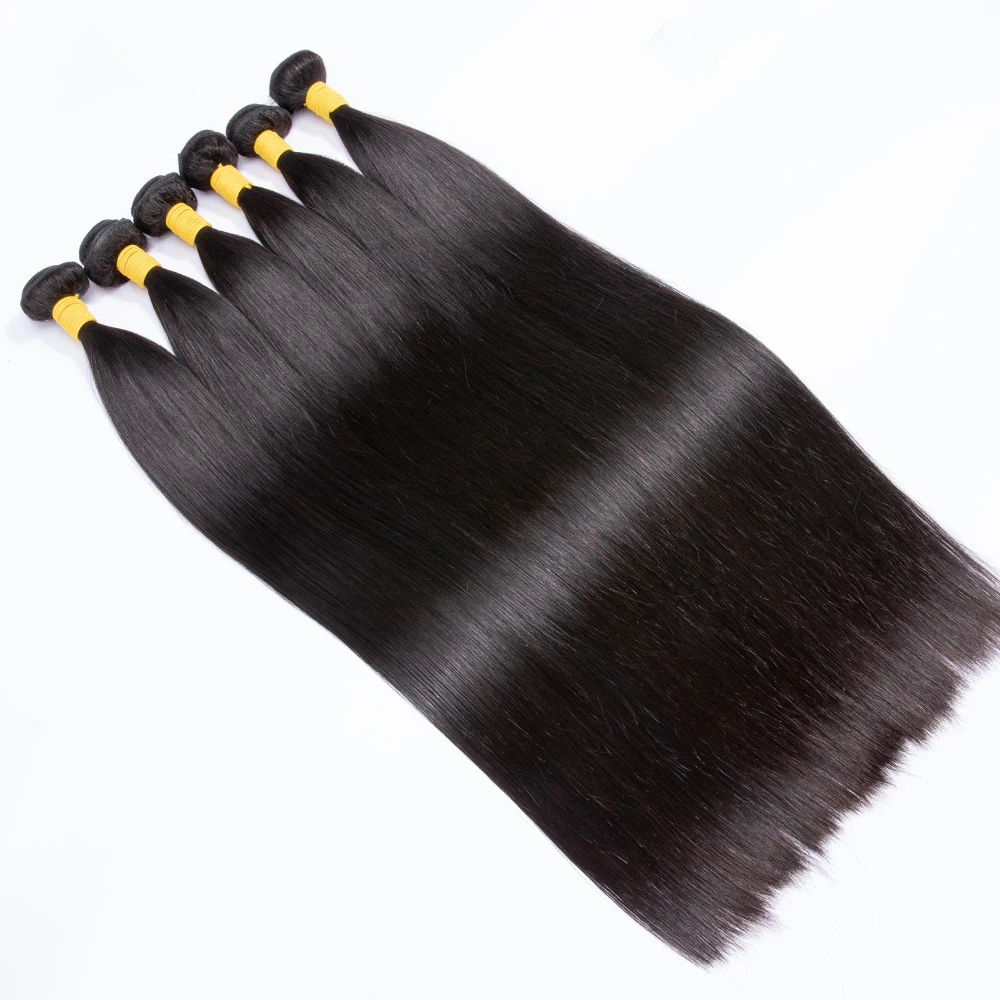 Straight Human Hair Bundles With Closure Free Shipping Human Hair Bundles With Frontal Brazilian Hair Extensions 28 30 Inch Remy