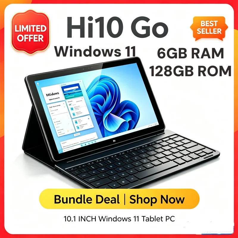 10.1 INCH CWI529 Z8300 64 Bit 6GRAM 128GB ROM Windows 10 Tablet PC Quad-Core 64 Bit 1920*1080 IPS Dual Camera