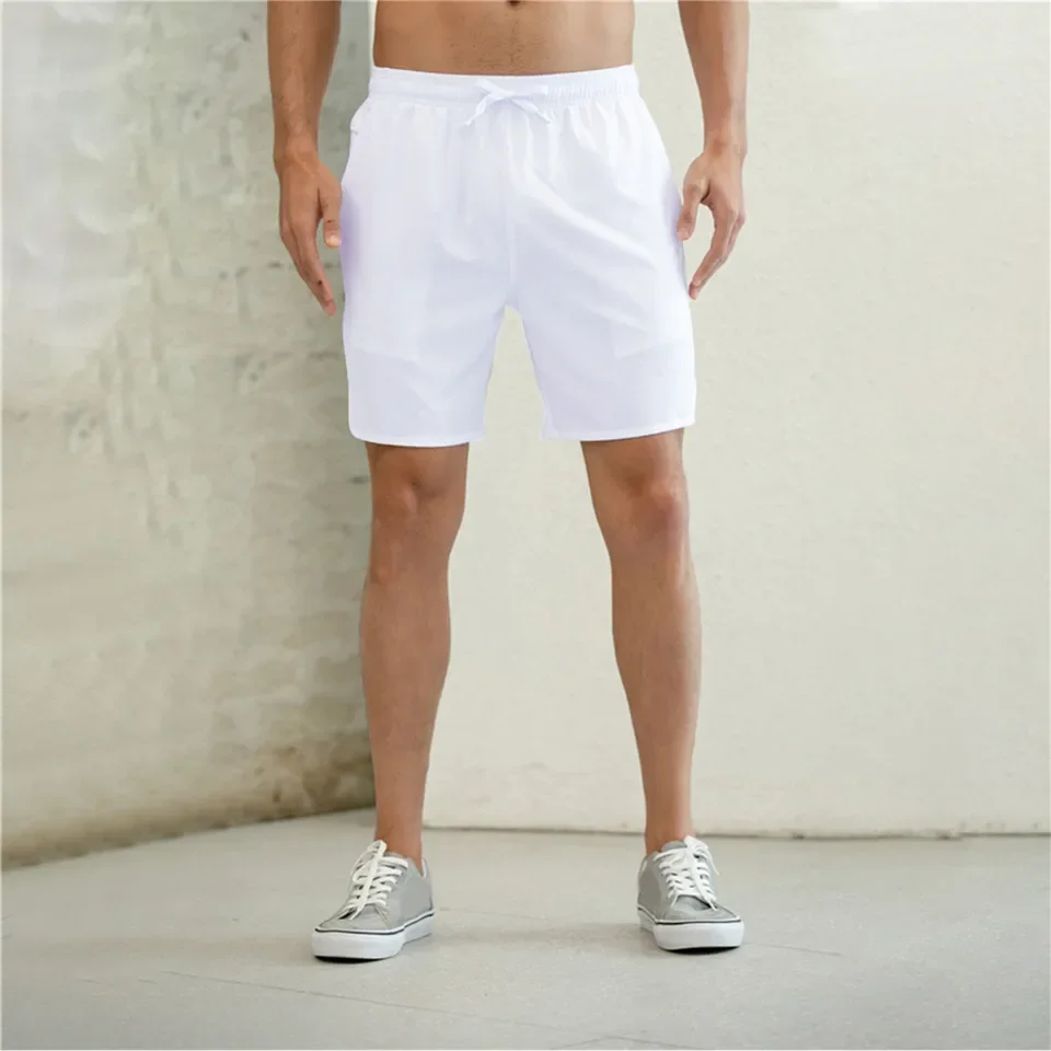 2026 Men'S Fitness Home Beach Pants Mens Summer Fashion Casual Lace Up Unlined Beach Shorts Beach Pants Bermudas Para Hombre