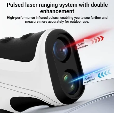 600M Golf Laser Rangefinder With Slope Compensation Waterproof Distance Measuring Tool for Golf Sport