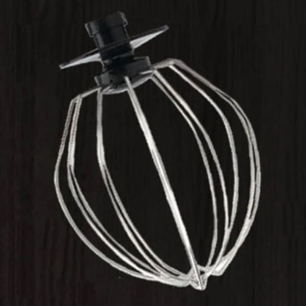 Stainless Steel Wire Whip Mixer Attachment Replacement Rustproof Whisk Stirring Head Balloon Shaped Egg Beater Attachment
