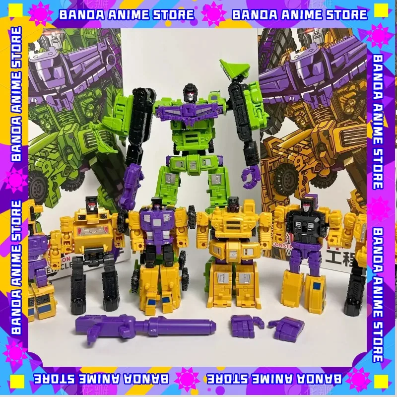 In Voorraad 6 in 1 MINI Devastator Transformatie Model MINI Devastator 22 CM Action Figure Robot Plastic Speelgoed BESTE Gift