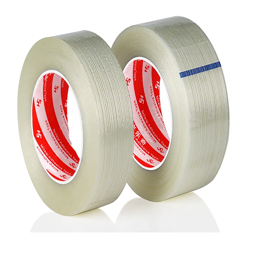 1-4 рулона прозрачной ленты, одностороннее стекловолокно, прочная фиксированная лента, уплотнительная лента, упаковочная лента для электрического холодильника