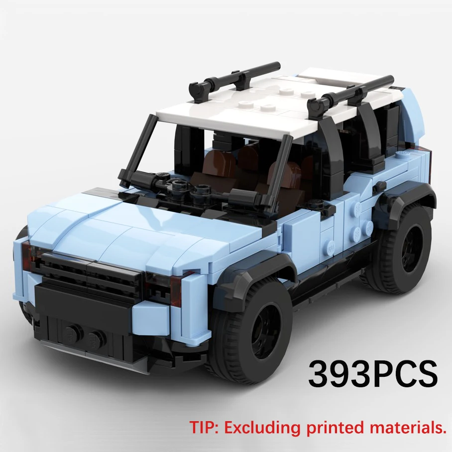 

Supercar Model MOC-173408 Land Cruiser Off-Road Vehicle Building Bricks 393PCS Technology Assemble Gifts DIY Toys Sets