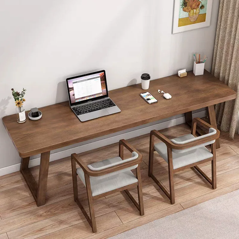 جميع مكاتب الدراسة المصنوعة من الخشب الصلب، طاولة الدراسة المنزلية البسيطة، مكتب الكتابة لغرفة النوم #5