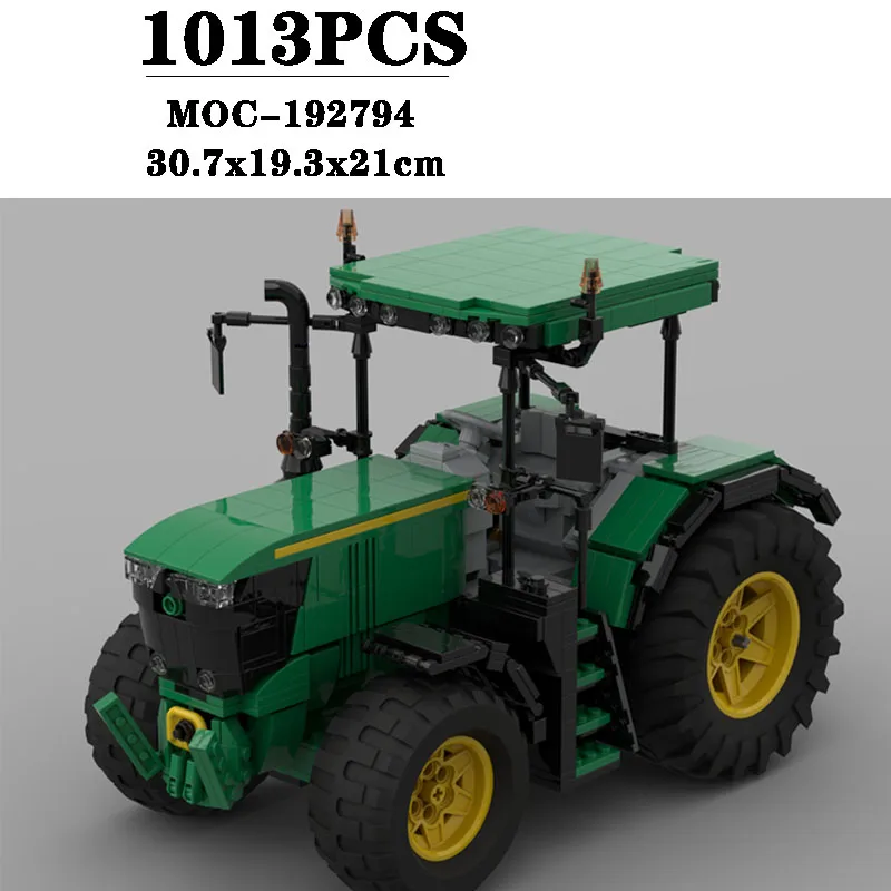 Building Block MOC-192794 Farm 6R Tractor Model Construction Assembly Ornament 1013PCS Children's Birthday Gift Christmas Toy