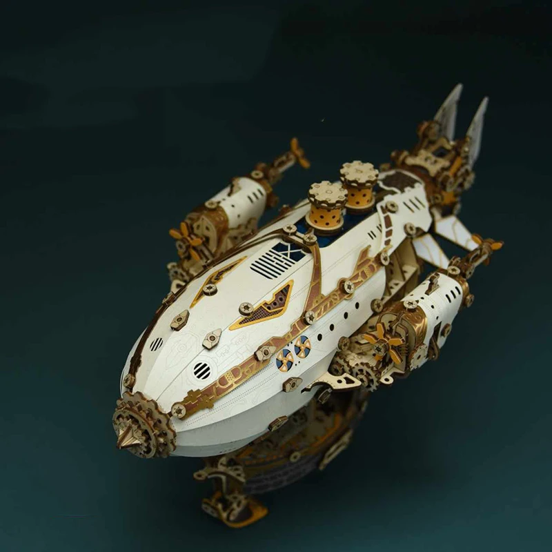 DIY Fantasy Vliegtuigen 3D Houten Bouwsteen Miniatuur Model Monteer Speelgoed voor Kind Volwassen Verjaardagscadeau Casa