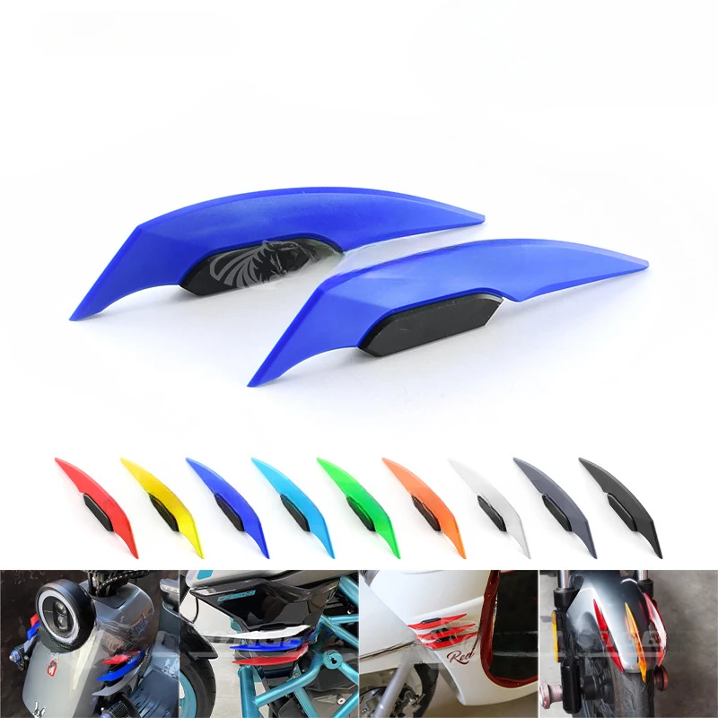 18CM Motorcycle Front Fairing Winglets 1pair Universal Side Spoilers Dynamic Wing Sticker Motorcycle Winglet Aerodynamic