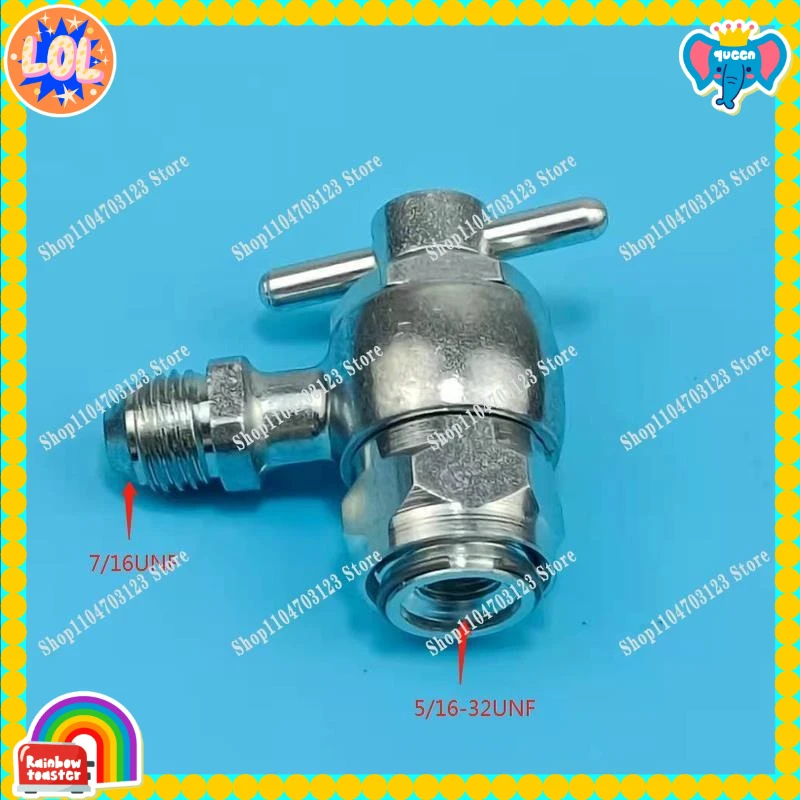 

Высококачественный соединительный клапан для зарядки гидроаккумулятора, инструмент для зарядки гидроаккумулятора, зарядный клапан, 5/16-32 UNF до 7/16 UNF