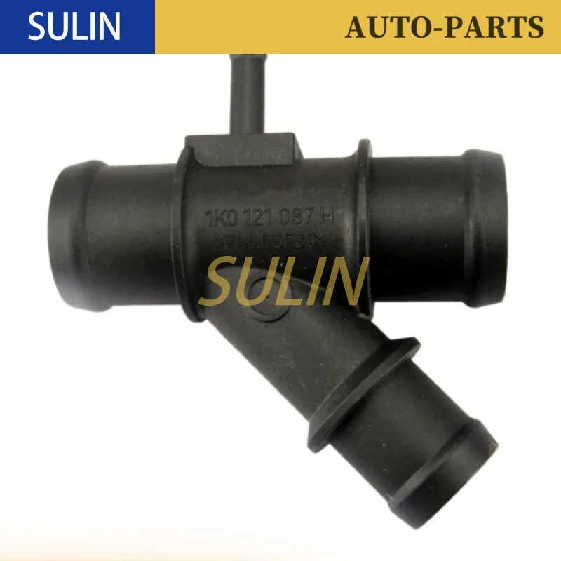 1K0121087H Auto Spare Parts Engine Water Pipe Coolant Hose Connector Thermostat Housing Flange For VW GOLF JETTA PASSAT AUDI A3