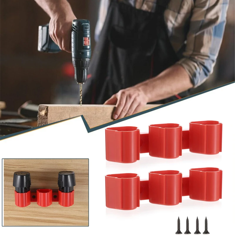 Battery Holder Tool Holder for Milwaukee for Makita  for Bosch 10.8V 12V,Wall Mounted Battery Tool Storage Bracket Display Rack