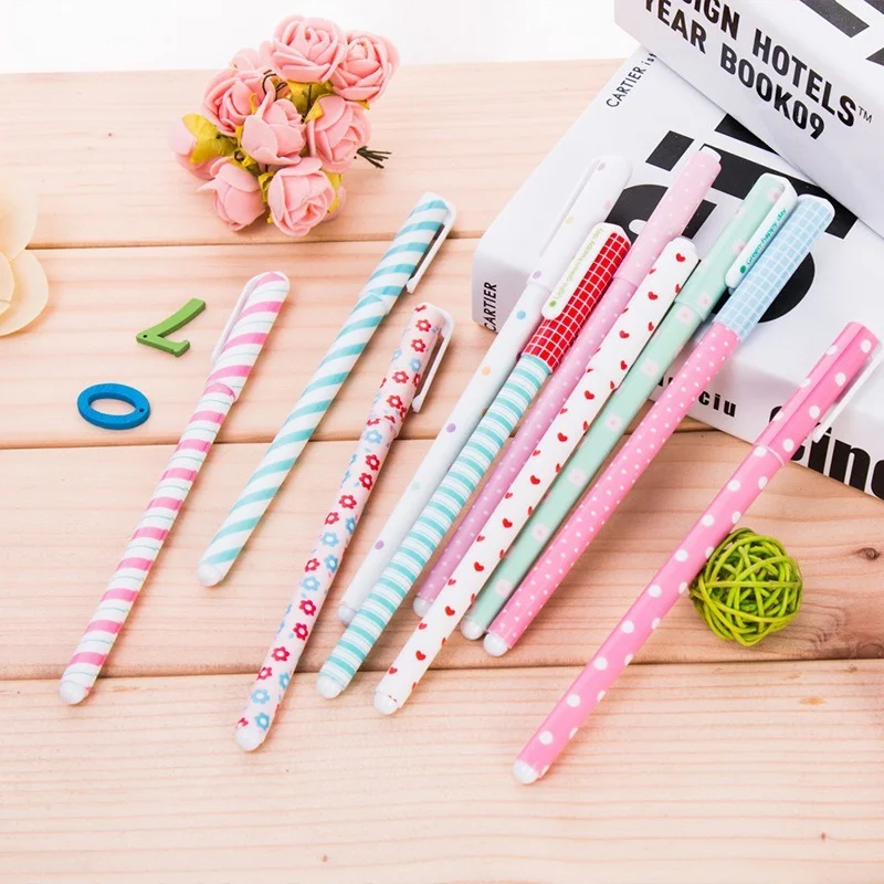 10 Pcs Korean Stationery Stationery Watercolor Pen Gel Pens Set Color Kandelia  Cute Stationary Supplies