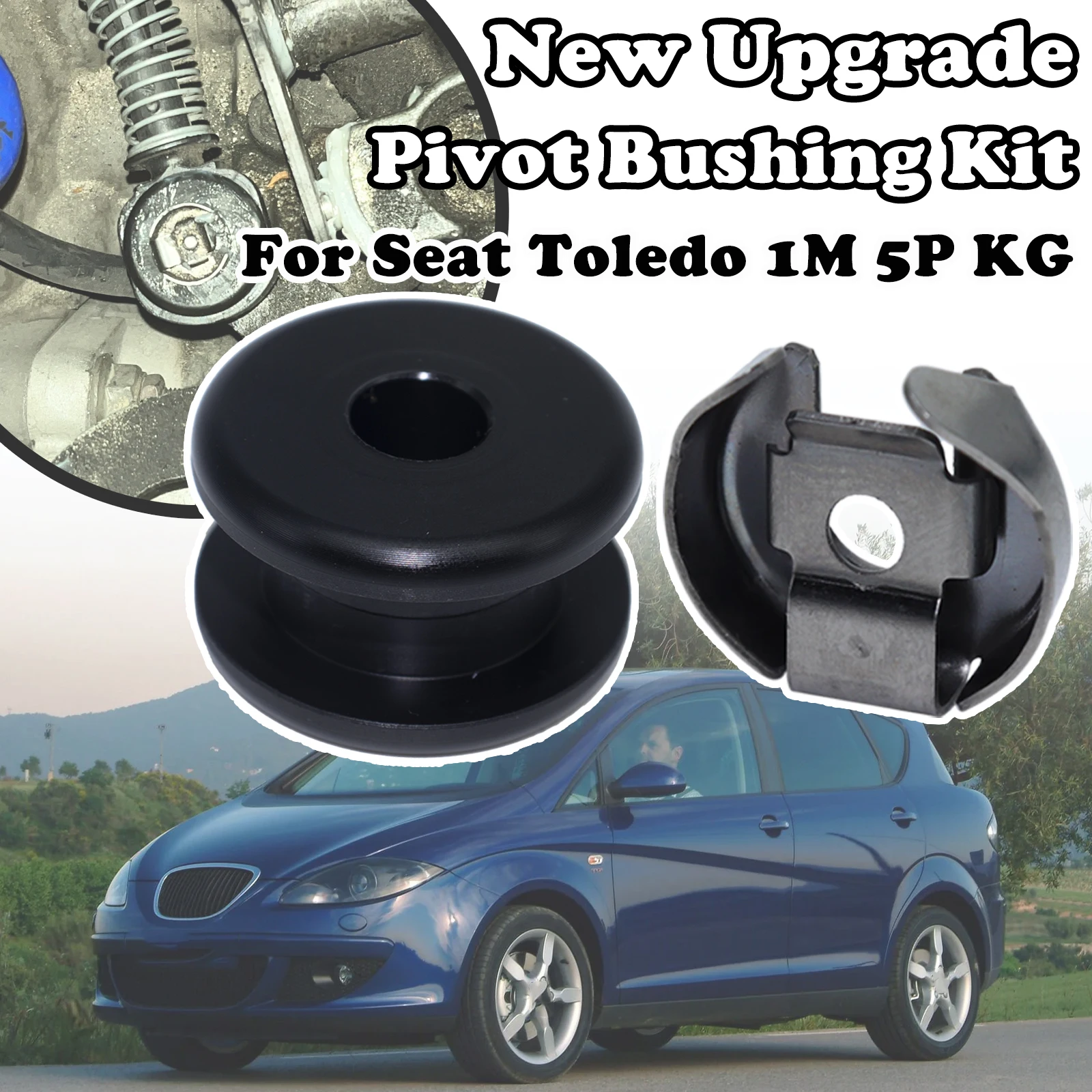 

New Upgrade Pivot Bushing Kit For Seat Toledo 1M 5P KGManual Gear Selector Shift Cable end Strengthen Lock Washer Retaining Clip