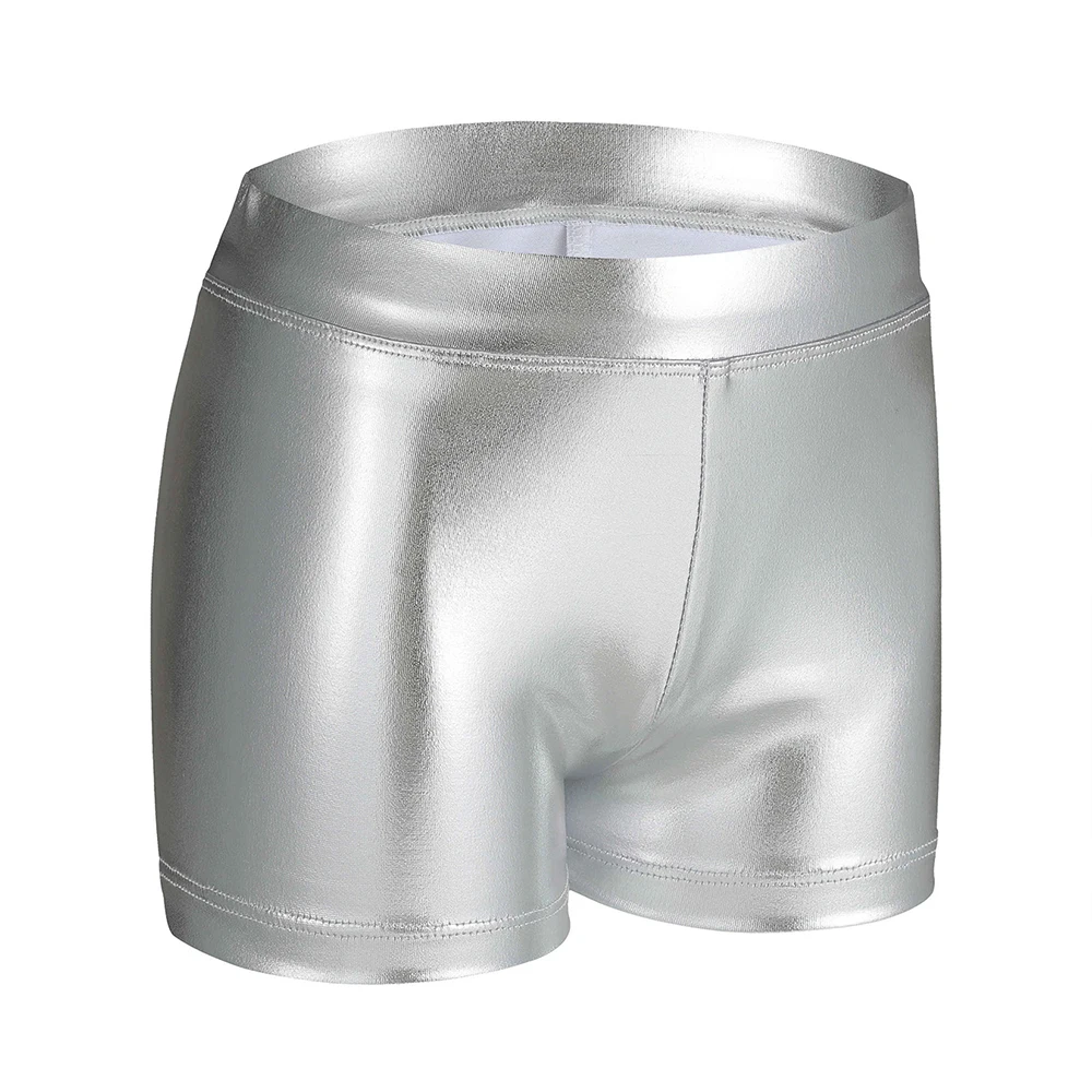 أطفال بنات بنين الجاز الرقص الحديث لامعة السراويل أداء زي قيعان معدنية الأطفال مرونة هالوين عروض المسرح الساخن #2