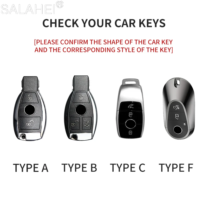 Car Key Case For Mercedes Benz A B C E S G R Class GLS GLA GLK GLC CLS CLA AMG W204 W205 W212 W463 W176 W213 W177 C260 C300 S400