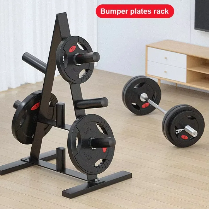 Weight Plate Tree & Barbell Holder 2-Inch Bumper Plate Rack