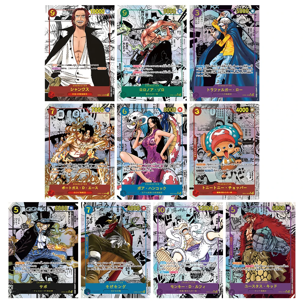 Anime One Piece DIY ACG English Edition Boys Game Toys Collectible Cards Christmas Birthday Present Boa Hancock Tony Chopper