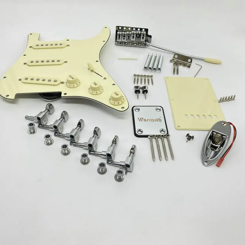 Warmoth Brand ST Style Electric Guitar Full Set DIY Accessory Kit Including Prewired Pickguard Bridge  And Other Accessories