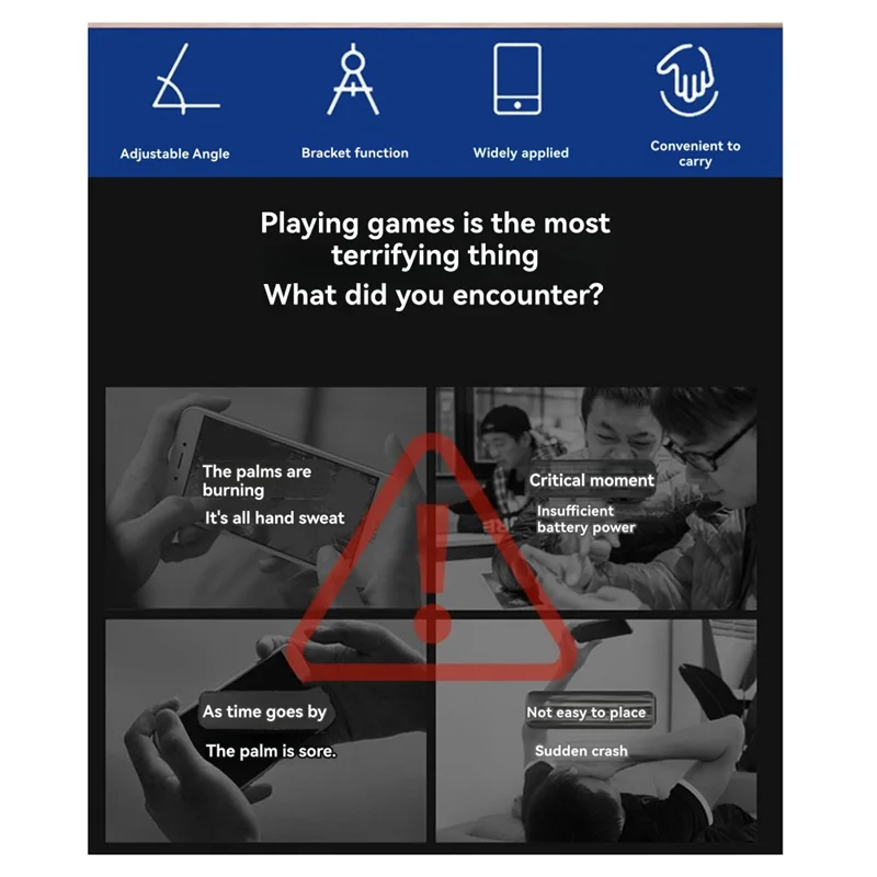 B04C-Clamp Stent Rotatable For NS Pro Controller Adjustable Clip Mount Holder For Nintendo Switch/Lite Gamepad