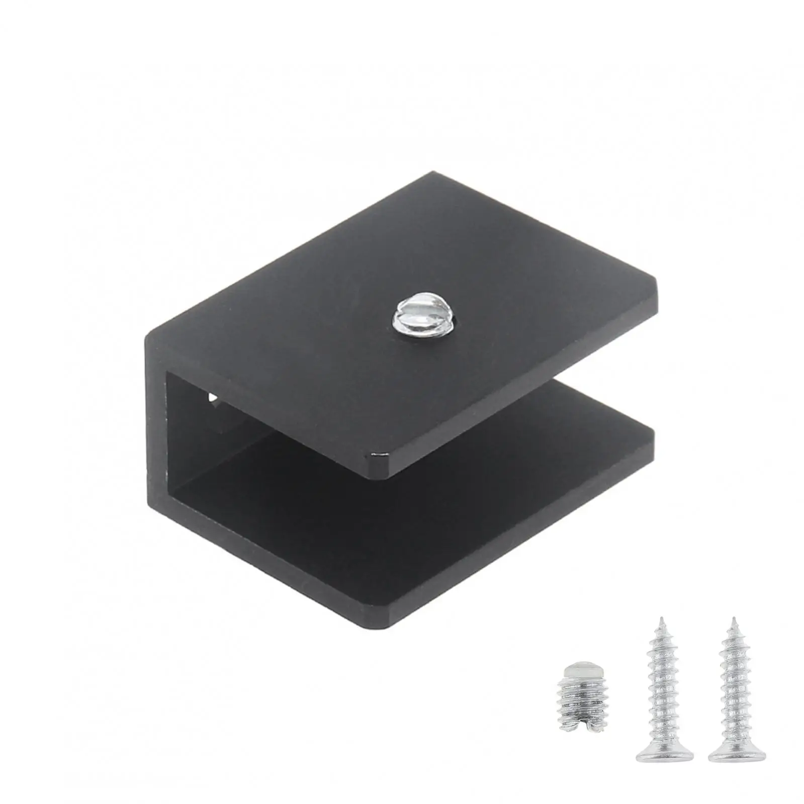 1 Piece Aluminum Alloy Square Glass Clip Fixed Support Bracket S/M/L for 6-12mm Glass Thickness Fixed Panel U Clamp