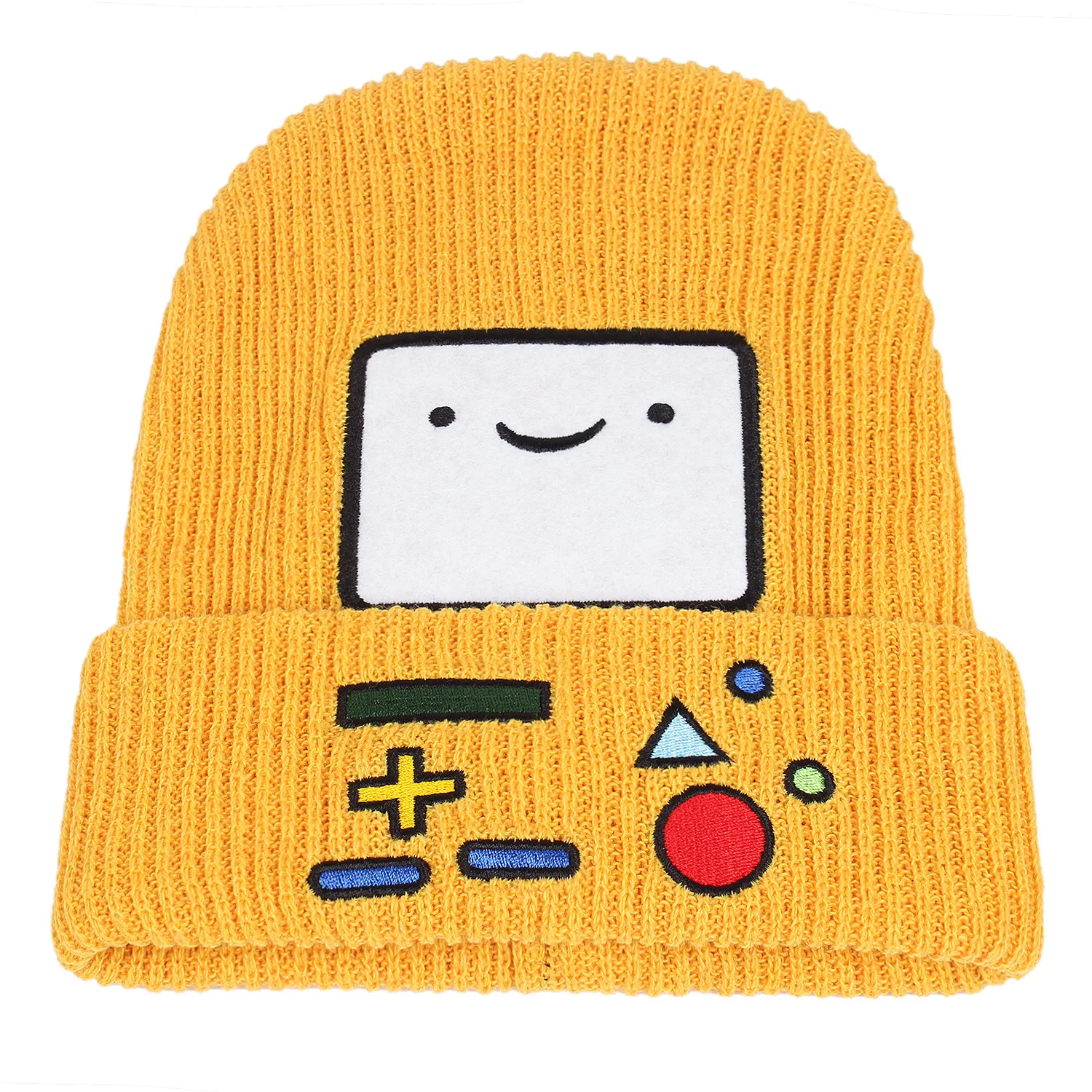 Anime automat do gier czapka typu Beanie BMO dla kobiet mężczyzn haft z dzianiny czapki zimowe czapka Hip Hop czaszka narciarska czapka