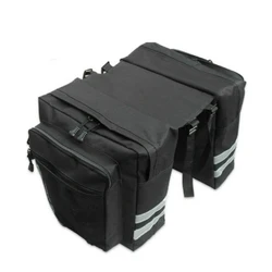 Bicycle Rear Shelf Bag Mountain Bike Support Bag Tail Bicycle Double Pannier Saddle Bag Riding Bag With Reflective Strip