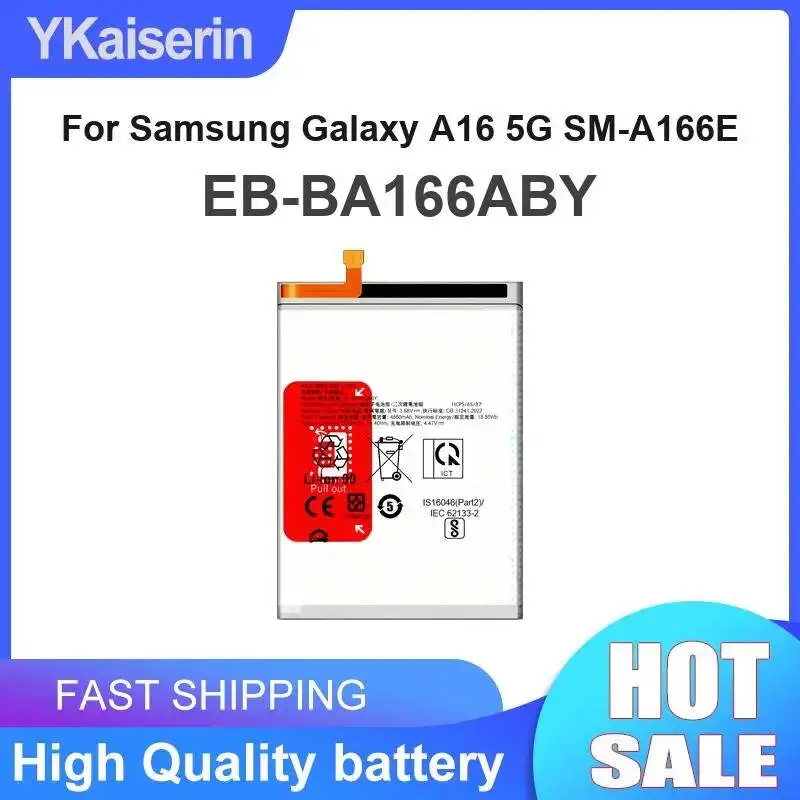 Portable EB-BA166ABY 5000mAh For Samsung Galaxy A16 5G SM-A166E Prolonged Performance Mobile Phone Battery