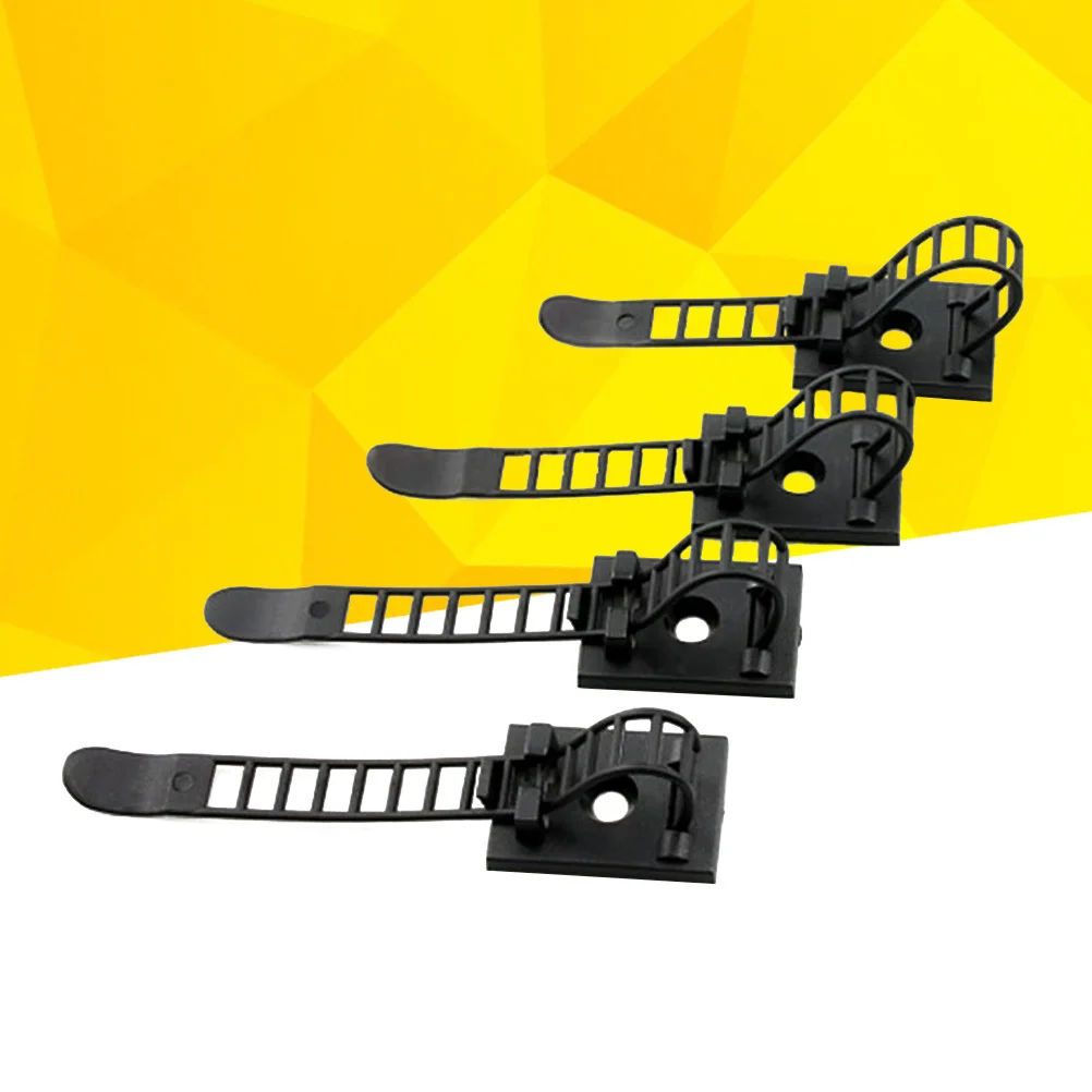 

100Pcs Cable Clips Self Adhesive Adjustable Wire Holders Cord Organizer for Home Office Car Computer Cable Management