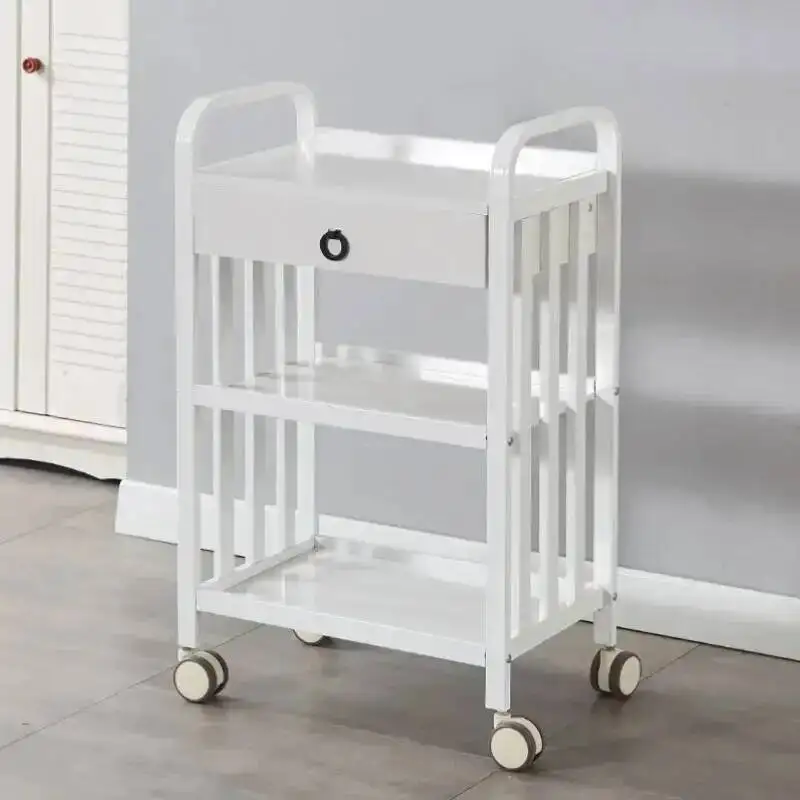 

Тележка для салона красоты, мебельная тележка на колесиках, поддержка маникюра, колеса для хранения, мобильный вспомогательный спа-органайзер, косметический помощник, инструмент