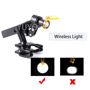 5W tragbares drahtloses Scheinwerfer für zahnärztliche Laborvergrößerung mit Gläserclip gelber Filter 12 Hauptverkauf medizinischer Scheinwerfer - №6