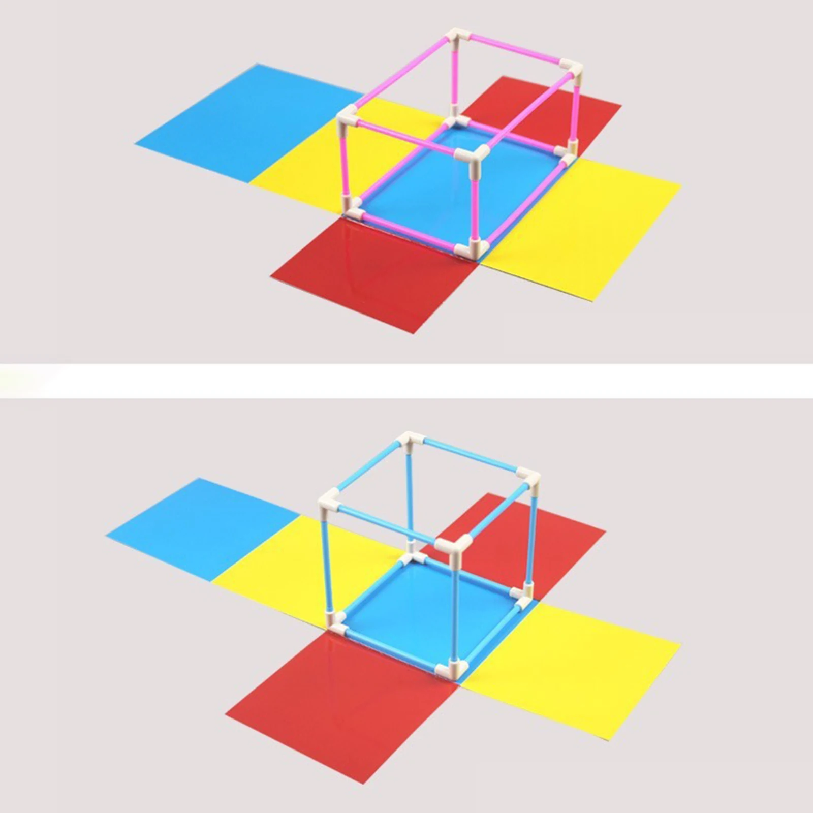 Montessori Spielzeug Mathe Spielzeug Lernspiel zeug Formen Lernspiel zeug mathematischen Quader für Mädchen Geburtstags geschenke DIY Modell