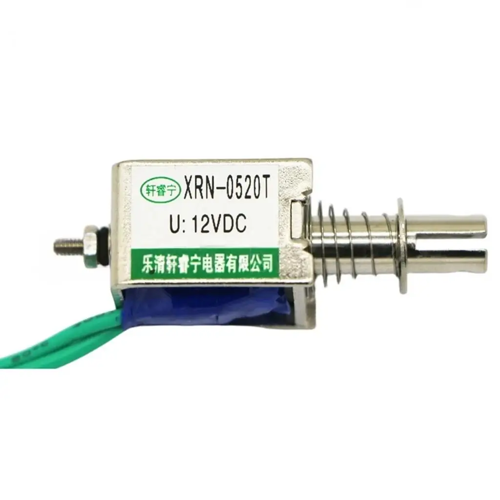 XRN-0520 XRN-0520T Mini DC-Rahmenmagnet Elektromagnet Zieh-Druck-Typ 6V 12V 24V 6mm Hub Mikro-Linearantrieb