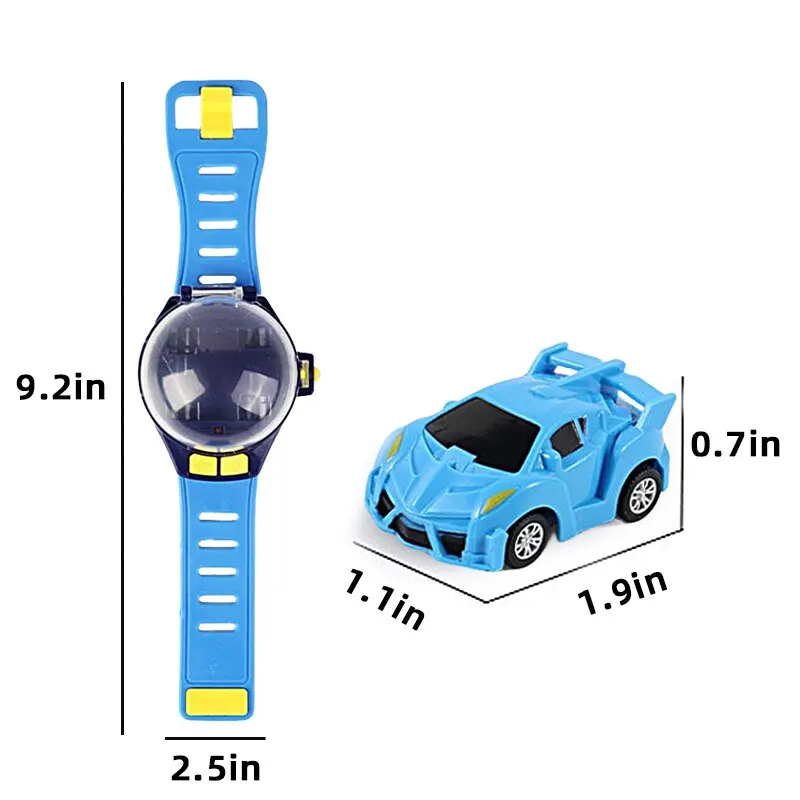 Remote Control Car Watch Mini Cute Wrist Band 2.4GHz Infrared Sensing Electric Racing Vehicle USB Charging Smart Toy Kids Gift