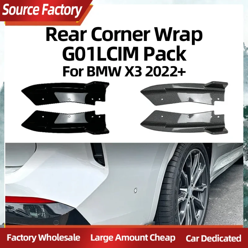 

Спойлеры с крыльями, горячий автомобиль для моделей BMW X3 G01 LCI 2022, наклейки на задний угловой ветровой нож, аксессуары для внешней модификации автомобиля