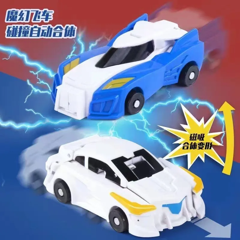 Hello Carbot Unicorn Series Transformation Action Figure Robot Models 2 In 1 One Step Model Deformed Car Model Children Toys