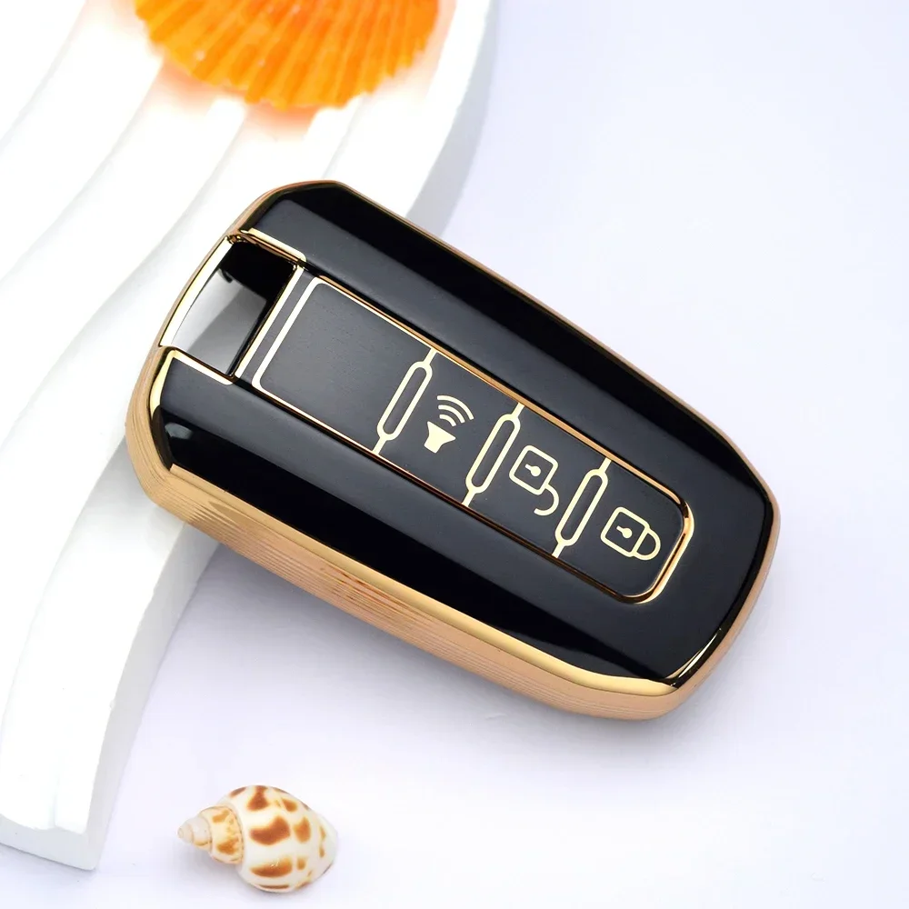 For Ssangyong Actyon Kyron Rodius Tivolan Ssangyong Korando C Rexton W 3/4 Buttons TPU Car Shell Fob Holder Key Case Cover view 5