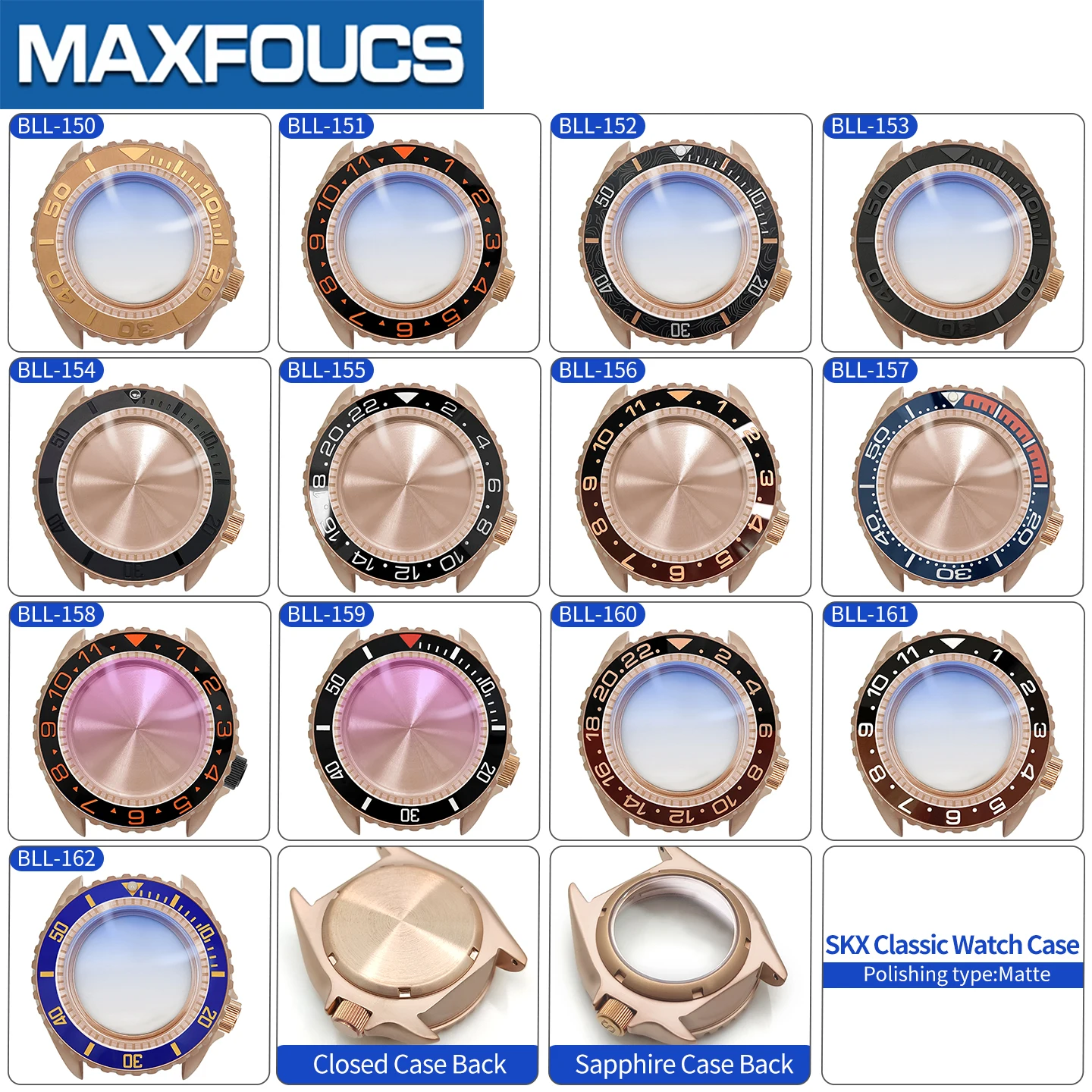 Mattes 3.8 SKX Roségold Uhrengehäuse Krone bei 4 Uhr Edelstahl-Finish MOD NH36 Saphirglas Lünette Kundenspezifische Teile – Detail 3